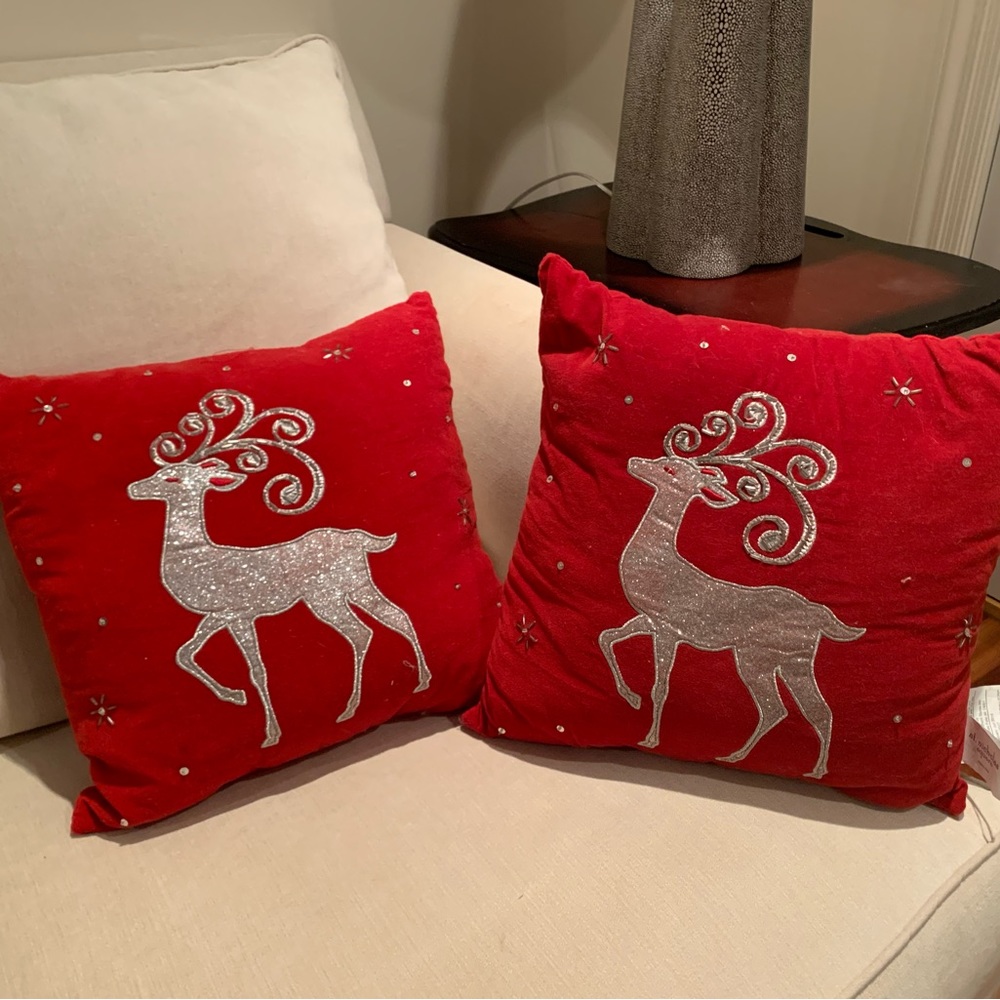 St Nicholas Square winter throw pillows 14X14
